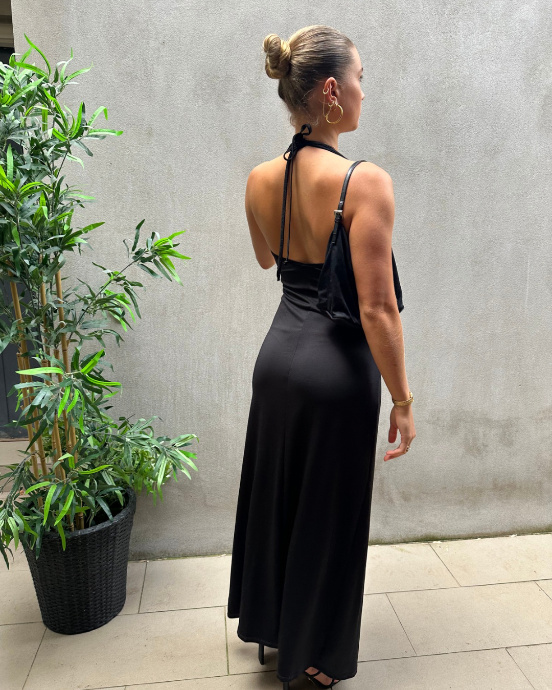 FOR SALE: Vintage Dress with Gold Broach Feature