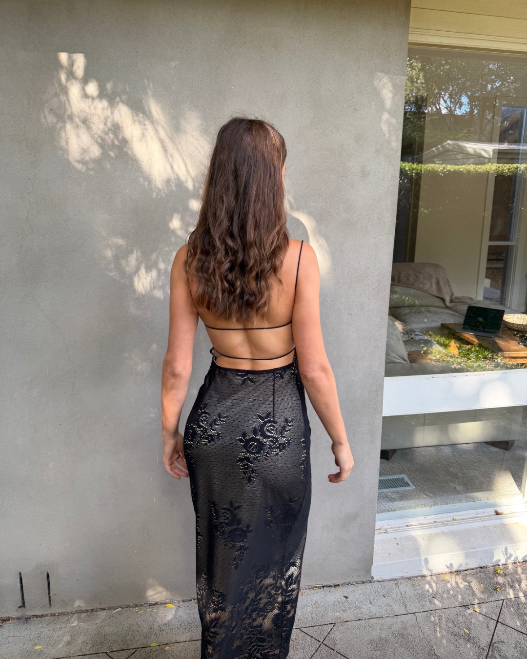 Vintage Noir Lace Dress