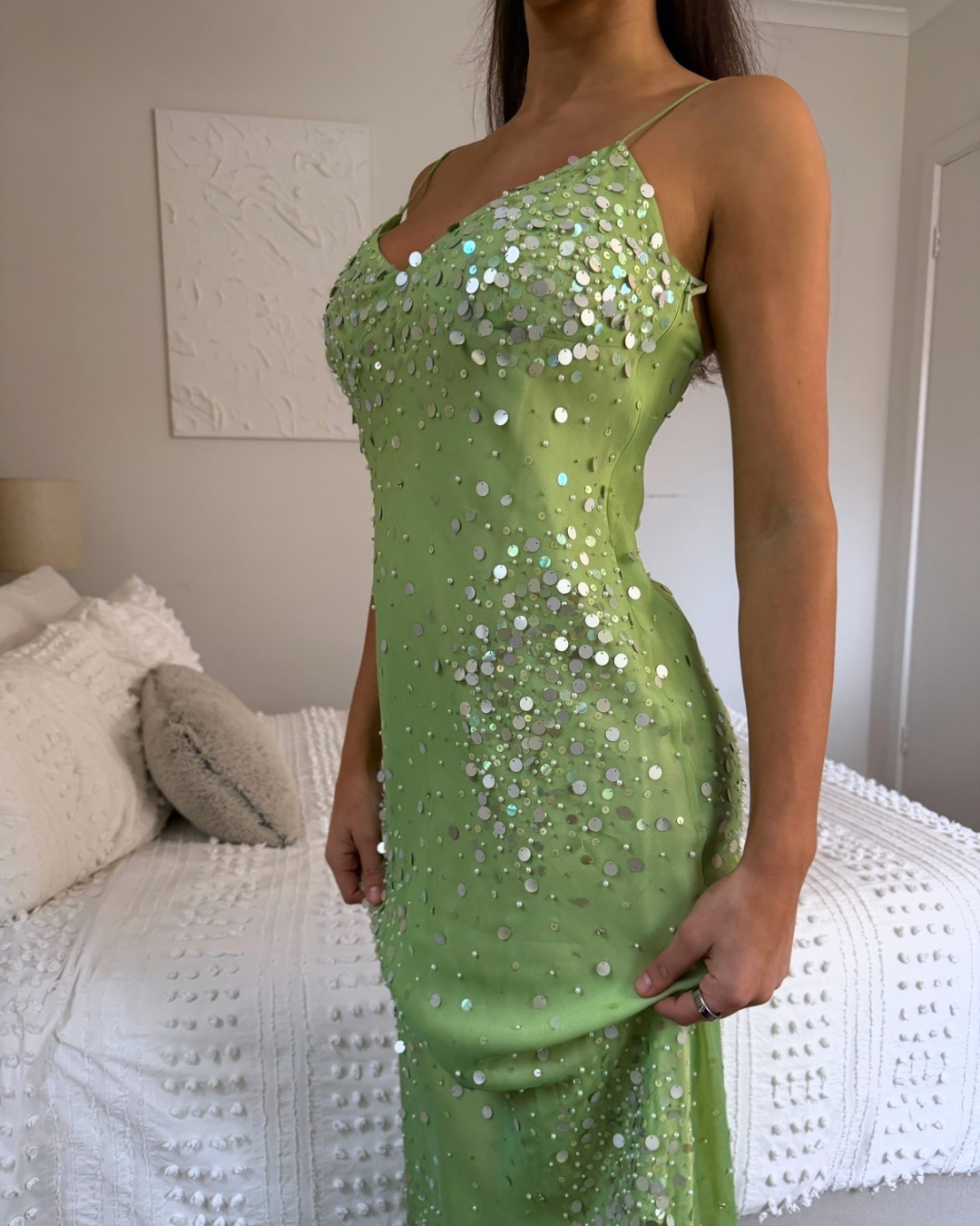 Vintage Giselle Sequin Maxi Dress