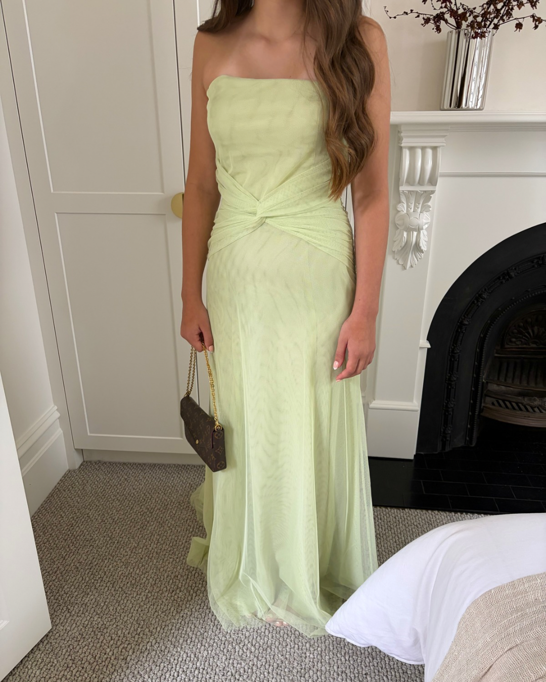 Vintage Vera Wang Matcha Tulle Gown