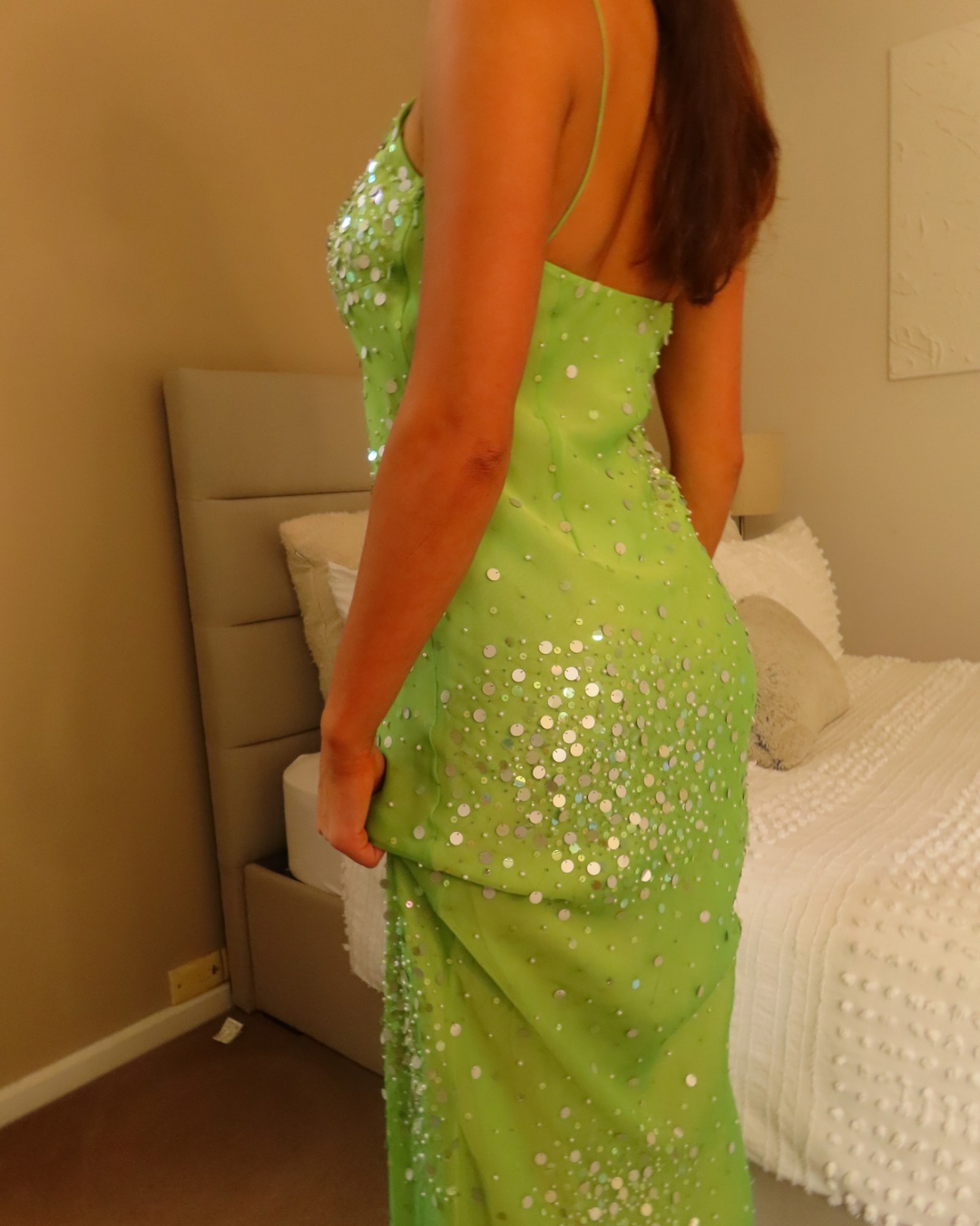 Vintage Giselle Sequin Maxi Dress