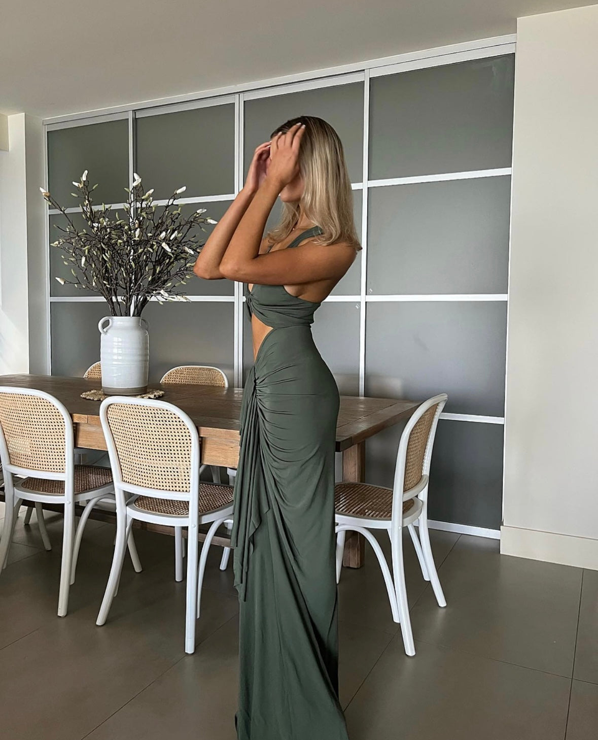 Christopher Esber Vivenda Drape Front Dress – O'Neill Attire Christopher Esber Vivenda Drape Front Dress – O'Neill Attire
