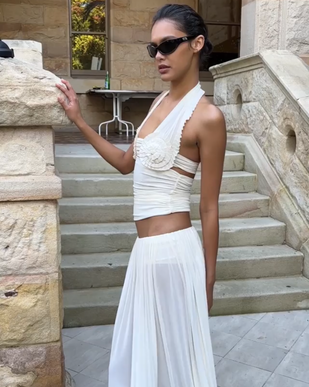Bec and Bridge Dante Spiral Halter Top & Camille Maxi Skirt Set