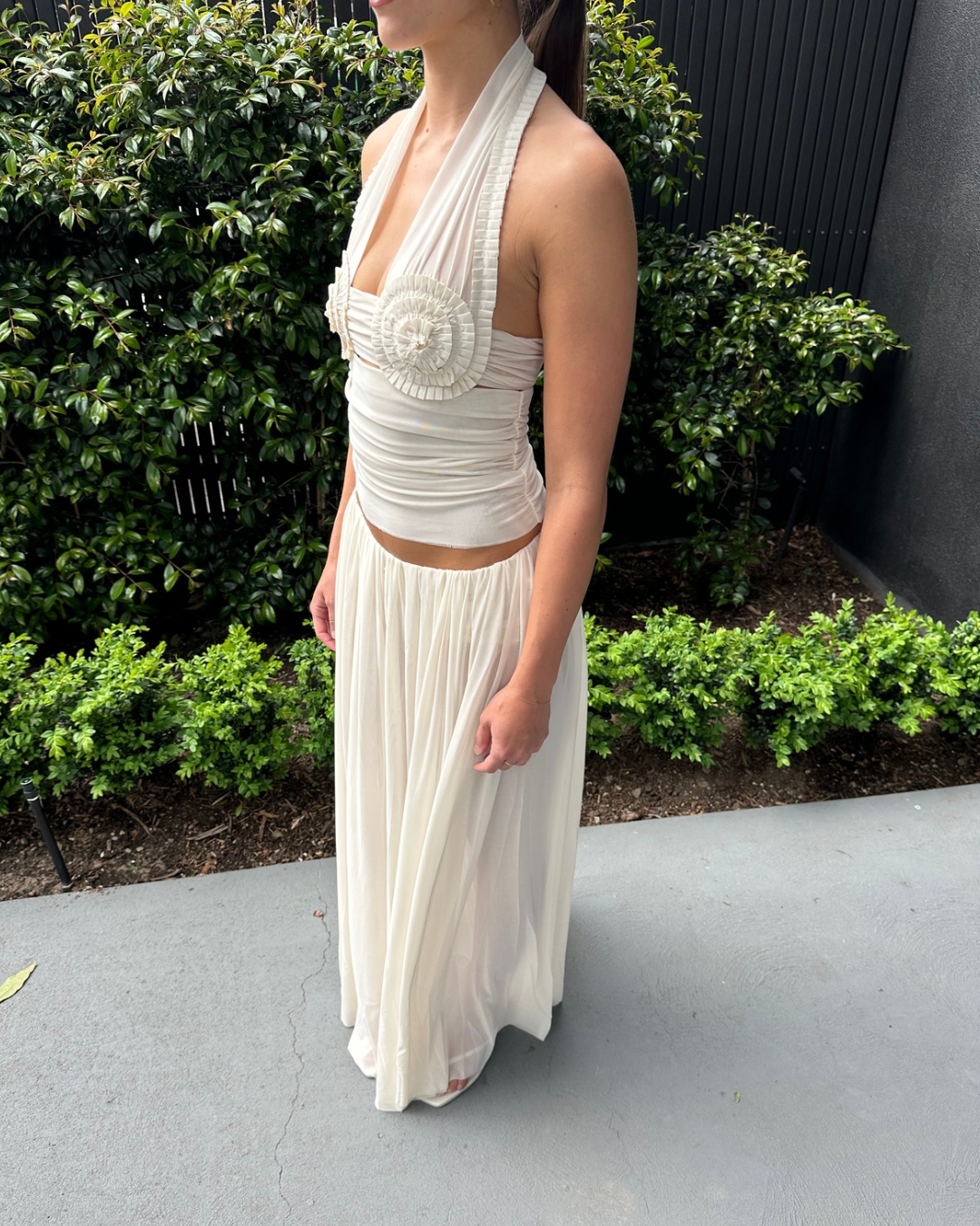 Bec and Bridge Dante Spiral Halter Top & Camille Maxi Skirt Set
