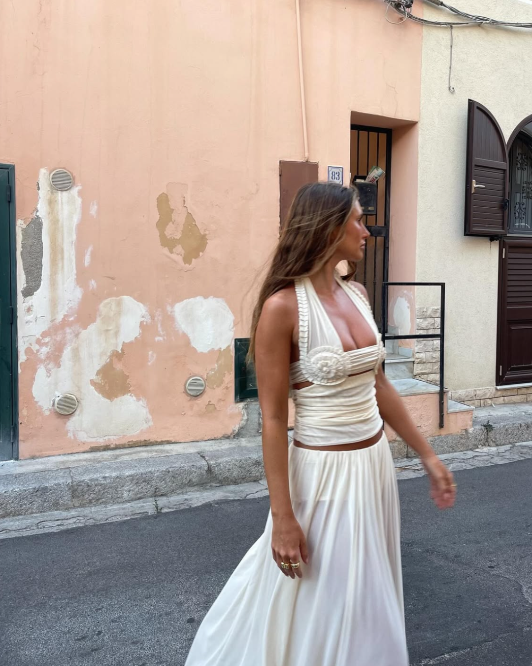 Bec and Bridge Dante Spiral Halter Top & Camille Maxi Skirt Set